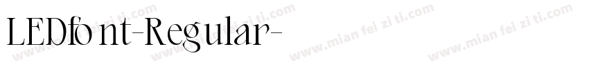 LEDfont-Regular字体转换