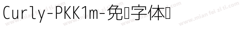 Curly-PKK1m字体转换