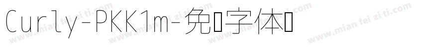 Curly-PKK1m字体转换