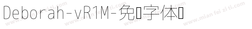 Deborah-vR1M字体转换