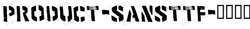 Product-Sansttf字体转换