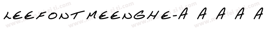 LEEFONTMEENGHE字体转换