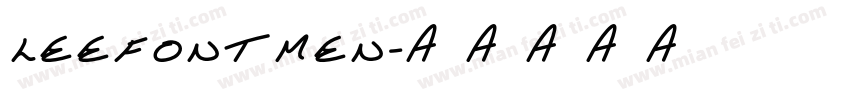 LEEFONTMEN字体转换