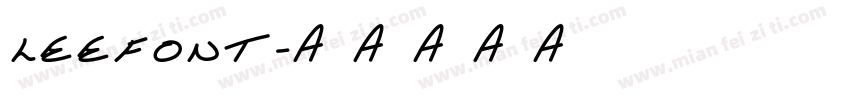 leefont字体转换