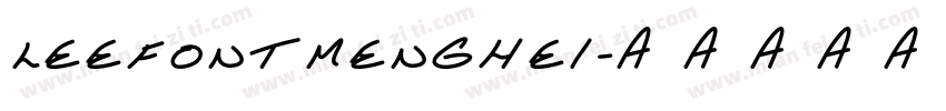 leefontmenghei字体转换