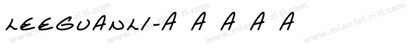 leeguanli字体转换