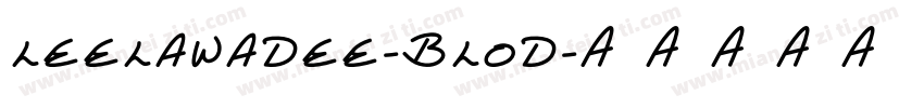 leelawadee-blod字体转换