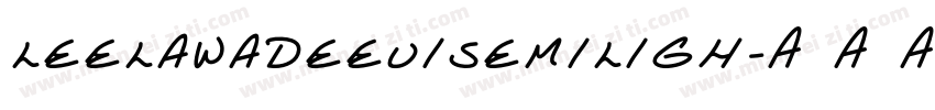leelawadeeuisemiligh字体转换