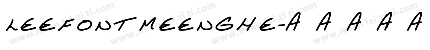 LEEFONTMEENGHE字体转换