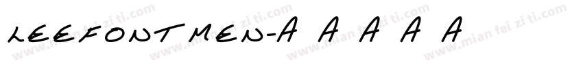 LEEFONTMEN字体转换
