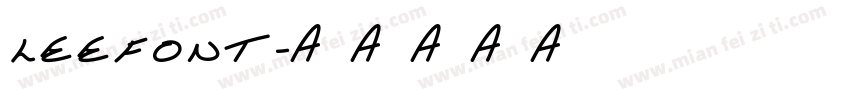 leefont字体转换