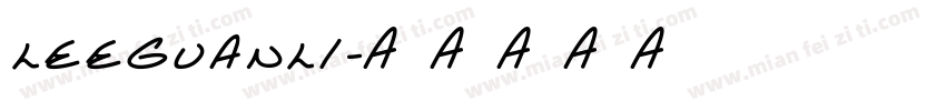 leeguanli字体转换