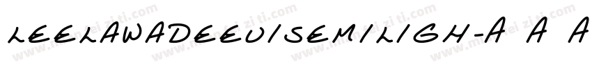 leelawadeeuisemiligh字体转换
