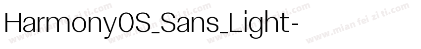 Harmony0S_Sans_Light字体转换