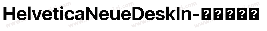 HelveticaNeueDeskIn字体转换