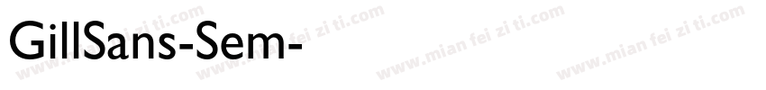 GillSans-Sem字体转换