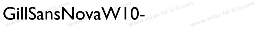 GillSansNovaW10字体转换