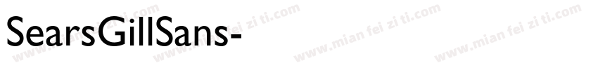 SearsGillSans字体转换