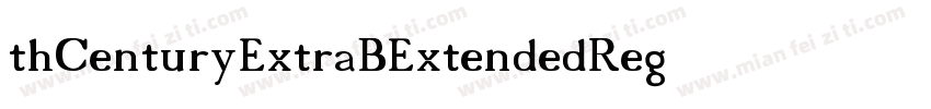 thCenturyExtraBExtended-Reg字体转换