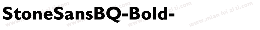 StoneSansBQ-Bold字体转换