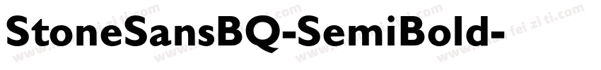 StoneSansBQ-SemiBold字体转换