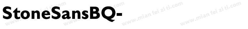 StoneSansBQ字体转换