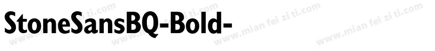 StoneSansBQ-Bold字体转换