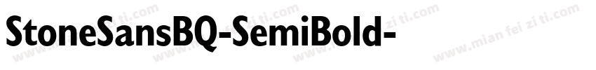 StoneSansBQ-SemiBold字体转换