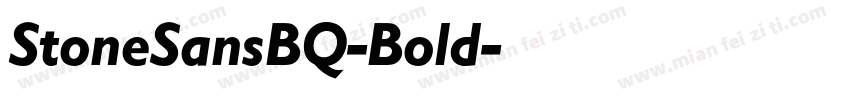 StoneSansBQ-Bold字体转换