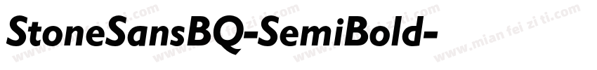 StoneSansBQ-SemiBold字体转换