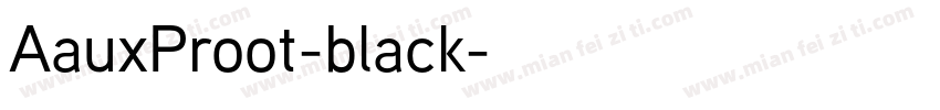 AauxProot-black字体转换