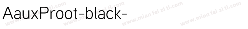 AauxProot-black字体转换