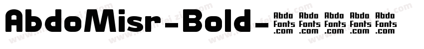 AbdoMisr-Bold字体转换