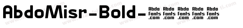 AbdoMisr-Bold字体转换