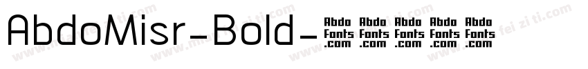AbdoMisr-Bold字体转换