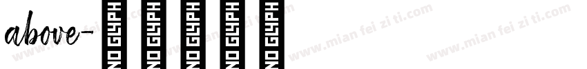 above字体转换