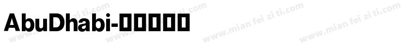 AbuDhabi字体转换
