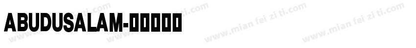 ABUDUSALAM字体转换