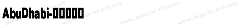 AbuDhabi字体转换