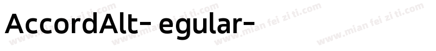 AccordAlt-Regular字体转换