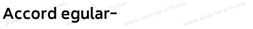 AccordRegular字体转换