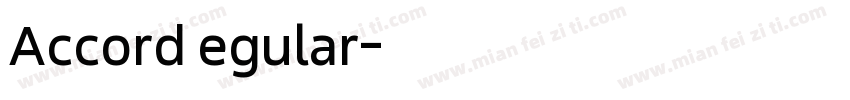 AccordRegular字体转换