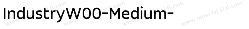 IndustryW00-Medium字体转换