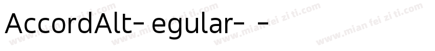 AccordAlt-Regular-普通字体转换