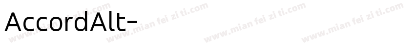 AccordAlt字体转换