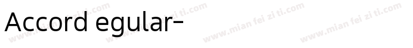 AccordRegular字体转换