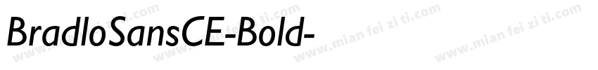 BradloSansCE-Bold字体转换