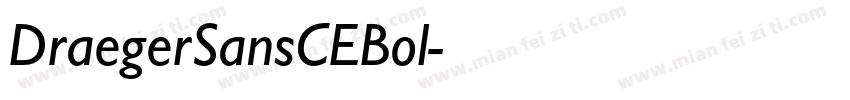 DraegerSansCEBol字体转换