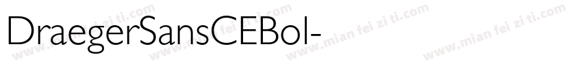 DraegerSansCEBol字体转换