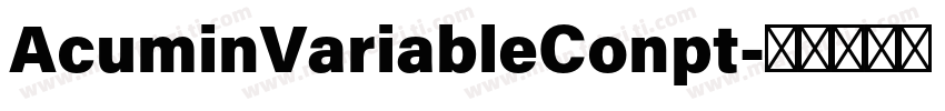 AcuminVariableConpt字体转换